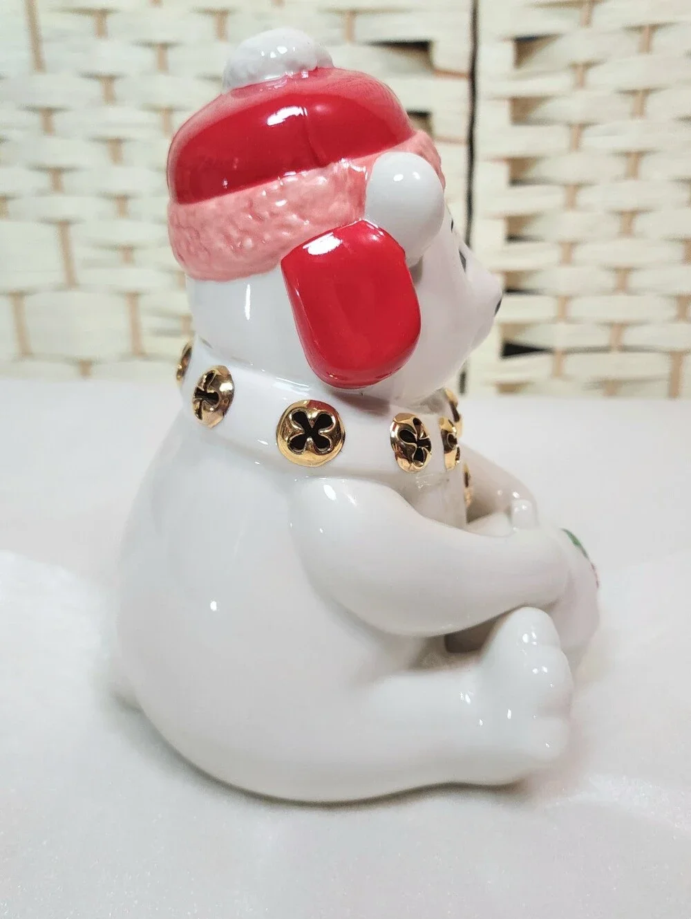 Lenox Color Changing Christmas Bear Porcelain Figure 7